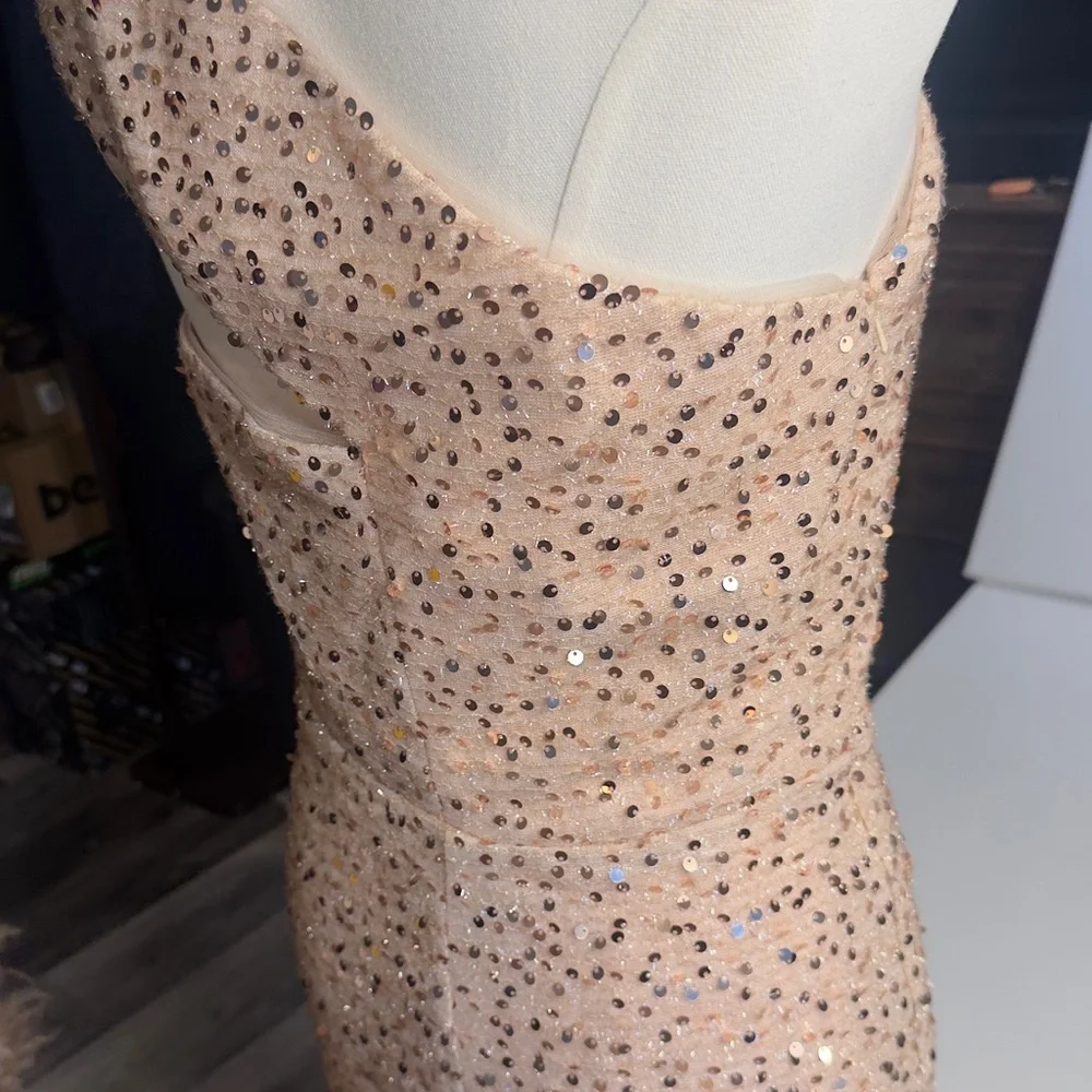 One-Shoulder Sequin Dress - Picture 8 of 9